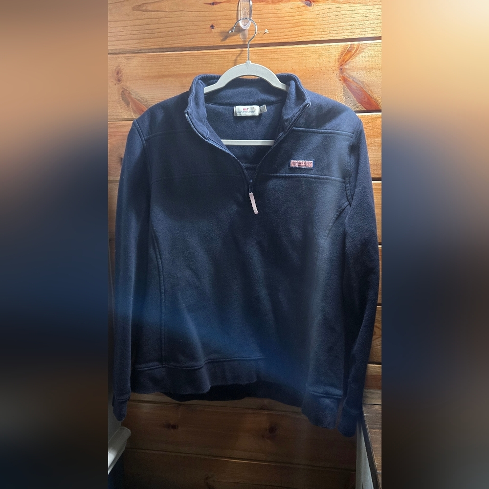 Vineyard Vines Navy Blue Quarter Zip Sweater XL #capecod #vacation